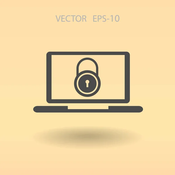Icône de sécurité Internet. illustration vectorielle — Image vectorielle