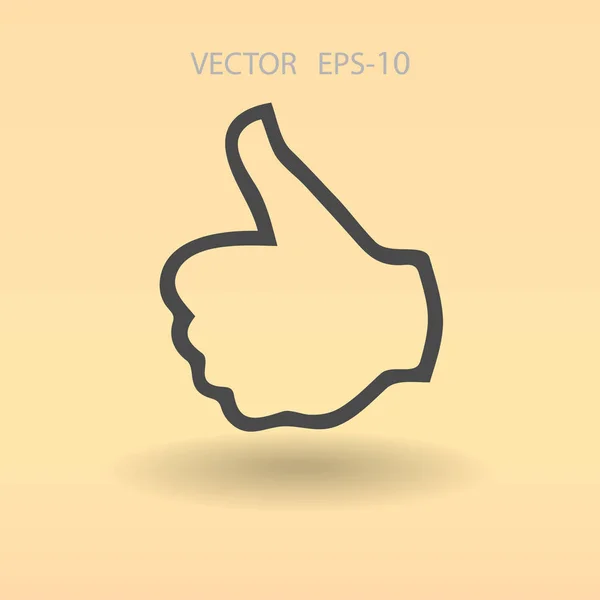 Platte icoon van ok. vectorillustratie — Stockvector