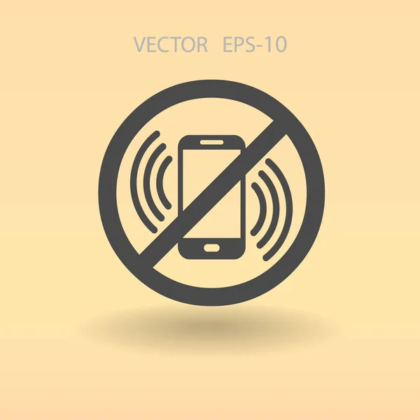 Apaga el icono del teléfono. ilustración vectorial — Archivo Imágenes Vectoriales