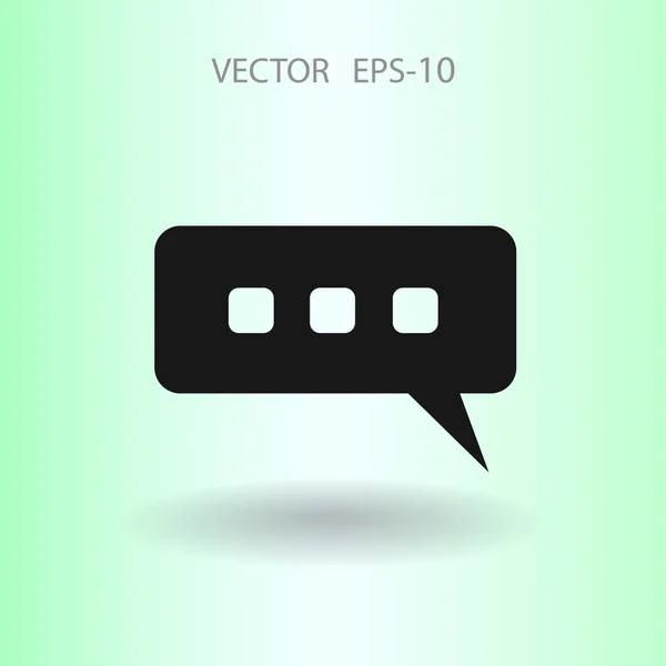 Icono de chat. ilustración vectorial — Vector de stock