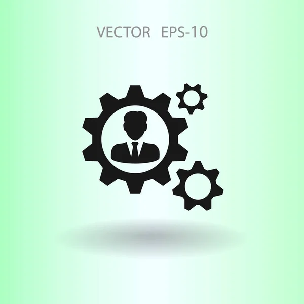 Team work icon. vector illustration — Stock Vector