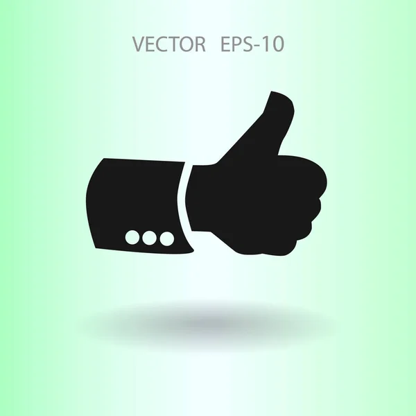 Ikon datar dari ok. gambar vektor - Stok Vektor