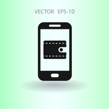 İnternet alışveriş simgesi. vektör illüstrasyonu