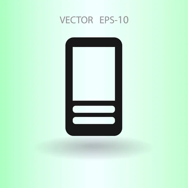Icono plano del teléfono celular. ilustración vectorial — Archivo Imágenes Vectoriales