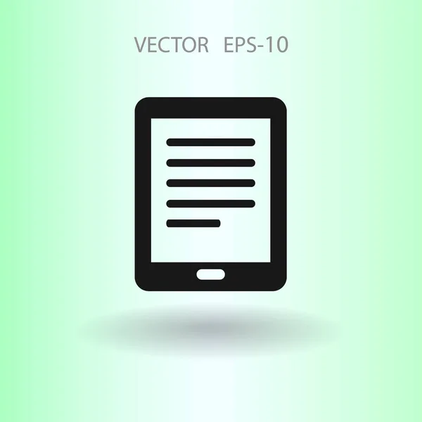 Platte icoon van touchpad. vectorillustratie — Stockvector