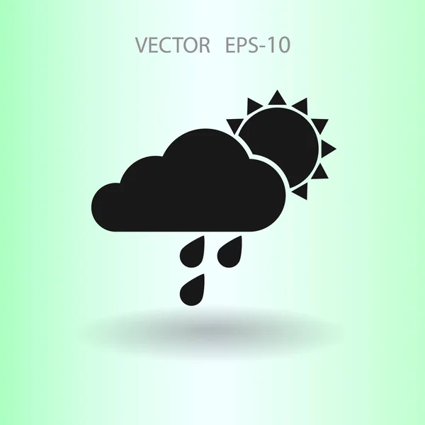 Wettersymbol. Vektorillustration — Stockvektor