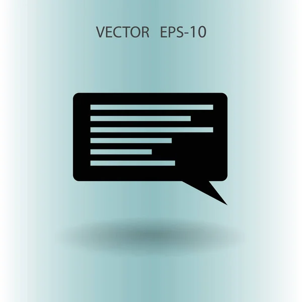 Flat icon of a communication. vector illustration — Stock Vector