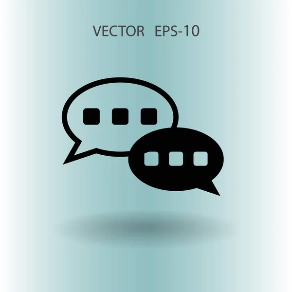 Flat  icon of a communication. vector illustration — Stock Vector