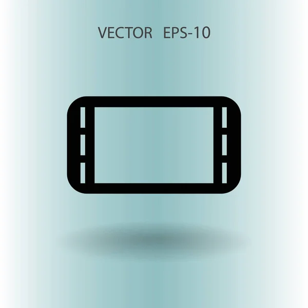 Flache Ikone des Gamepads. Vektorillustration — Stockvektor