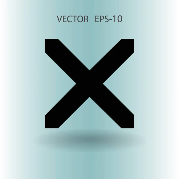 Flache Ikone des Verbots. Vektorillustration — Stockvektor