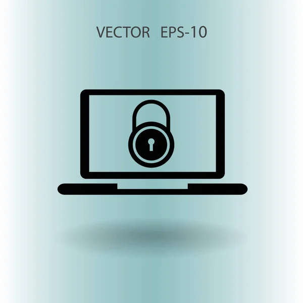 Icona della sicurezza di Internet. illustrazione vettoriale — Vettoriale Stock