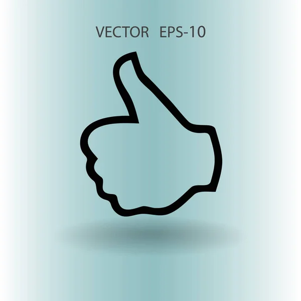 Platte icoon van ok. vectorillustratie — Stockvector