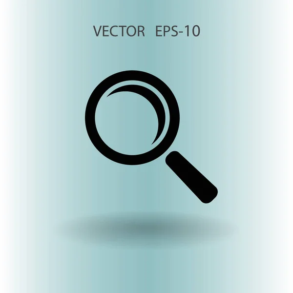 Ploché ikony lupy. vektorové ilustrace — Stockový vektor
