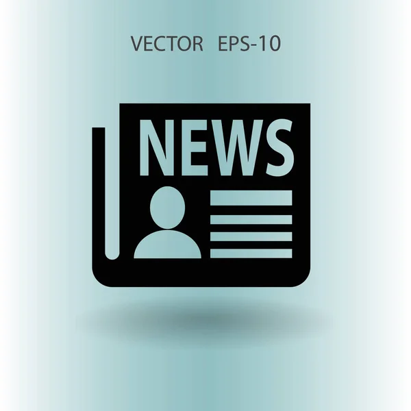 Flat  icon of news. vector illustration — Stock Vector