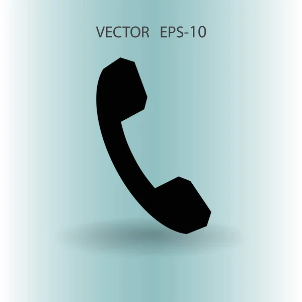 Icona piatta di un telefono. illustrazione vettoriale — Vettoriale Stock
