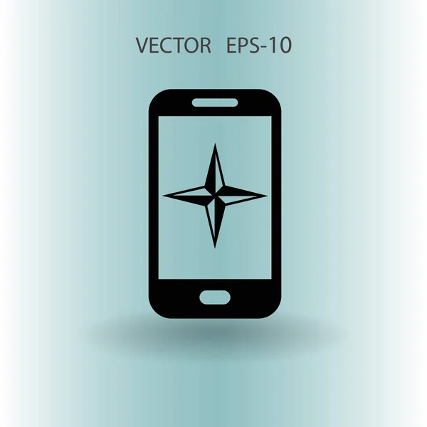 Flat ikonen av smartphone. vektor illustration — Stock vektor