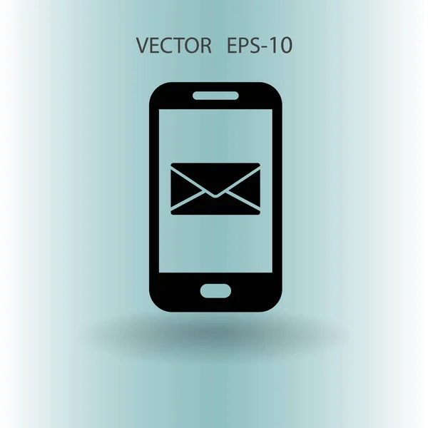 Mobil posta simgesi. vektör çizim — Stok Vektör