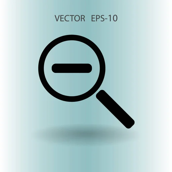 Zoom out icona. illustrazione vettoriale — Vettoriale Stock