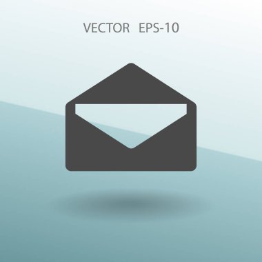 Düz simgesi mektup. vektör çizim