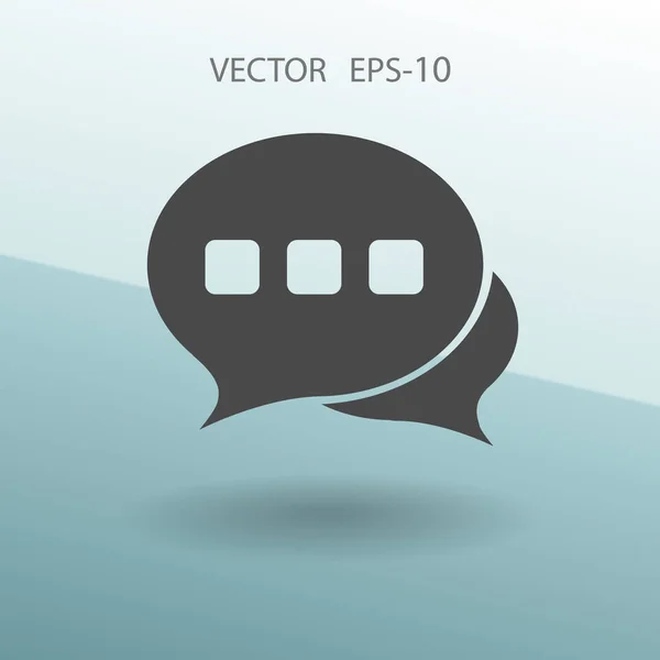 Flat ikonen av en kommunikation. vektor illustration — Stock vektor
