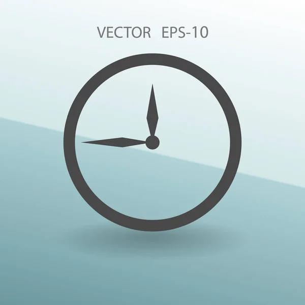 Ploché ikony hodin. vektorové ilustrace — Stockový vektor