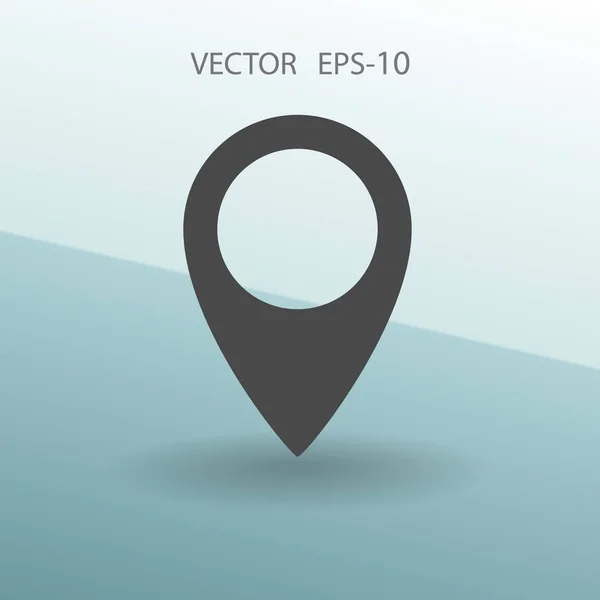 Icono plano de marcador. Ilustración vectorial — Vector de stock