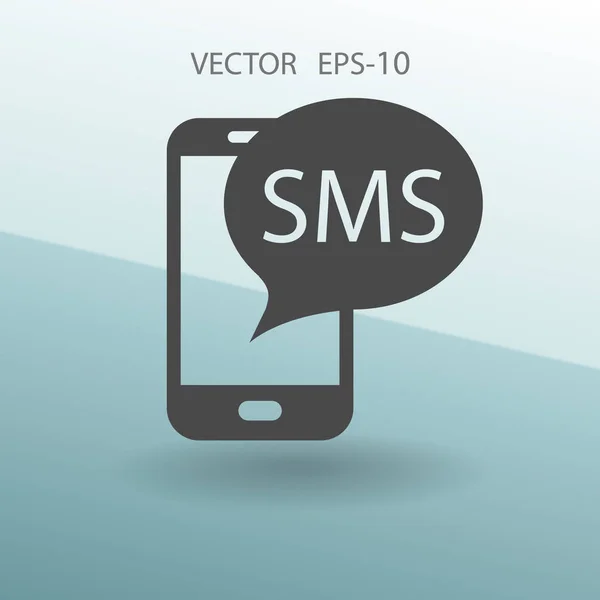 Ikona SMS. Ilustracja wektorowa — Wektor stockowy