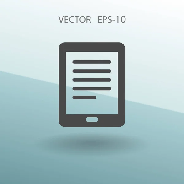 Platte icoon van touchpad. vectorillustratie — Stockvector
