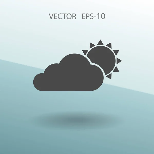 Ikon cuaca. ilustrasi vektor - Stok Vektor