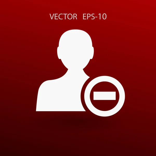 Fjern kontaktikon. vektorillustration – Stock-vektor