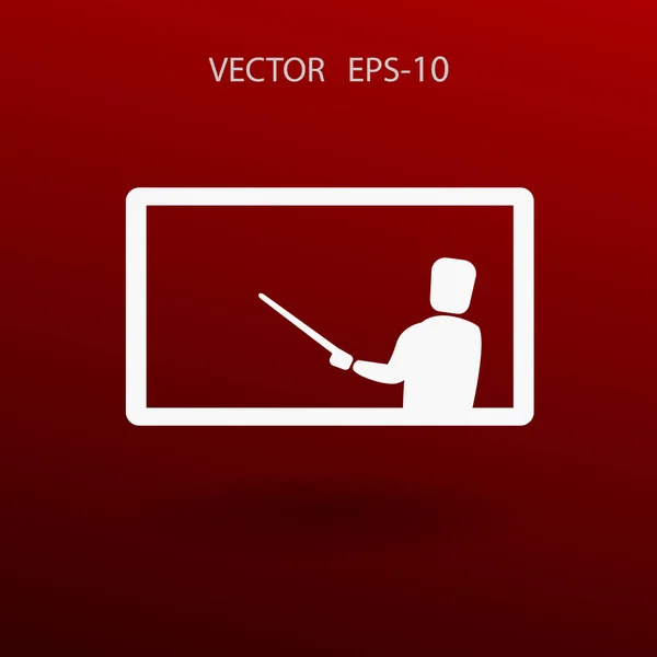 Ploché ikony prezentace. vektorové ilustrace — Stockový vektor