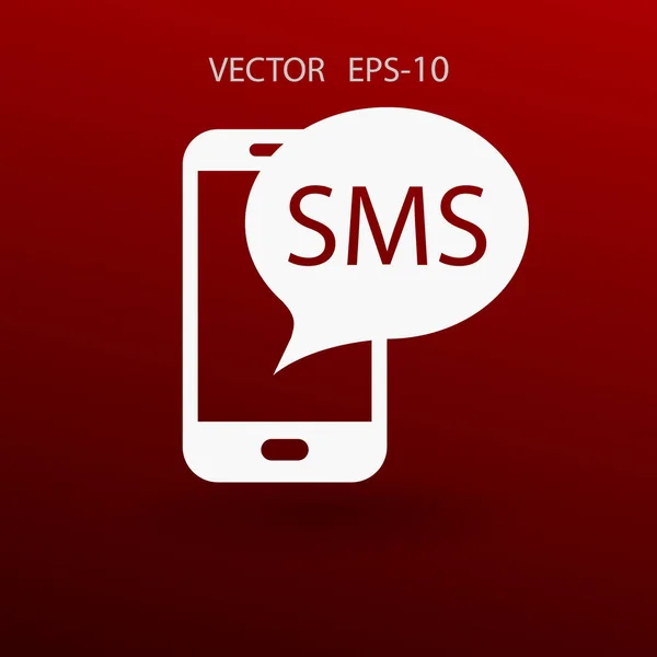 Pictogram SMS. vectorillustratie — Stockvector