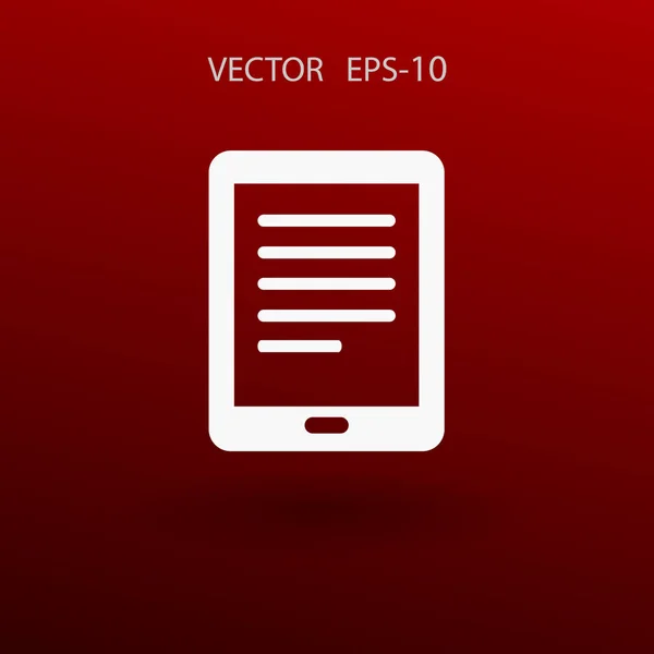 Lapos ikon a touchpad. vektoros illusztráció — Stock Vector