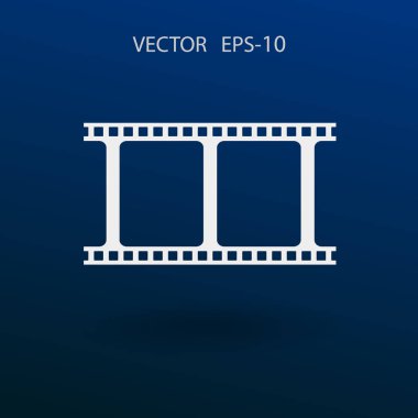 Düz simgesi video. vektör çizim