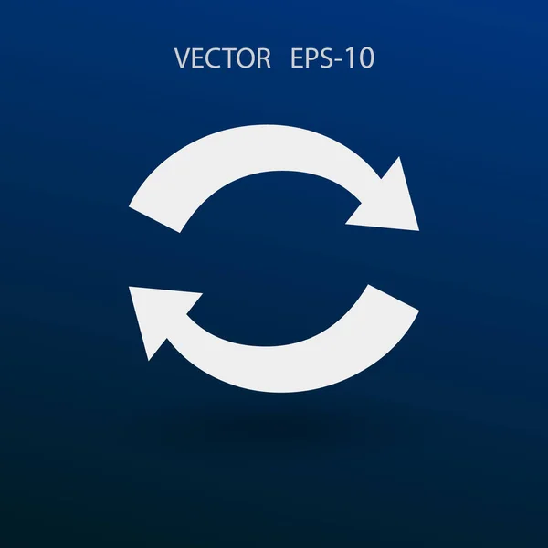 Ploché ikony cyklický. vektorové ilustrace — Stockový vektor