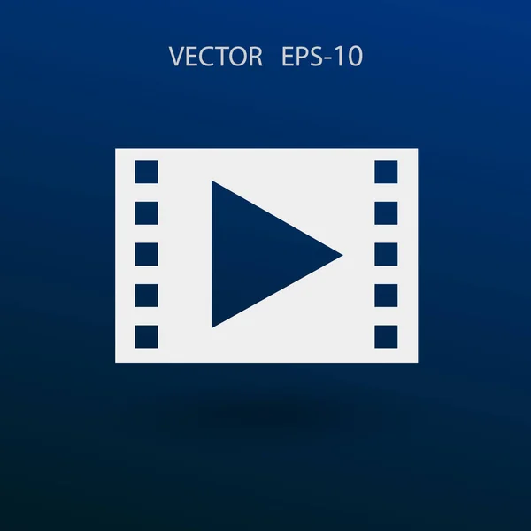 Ploché ikony videa. vektorové ilustrace — Stockový vektor