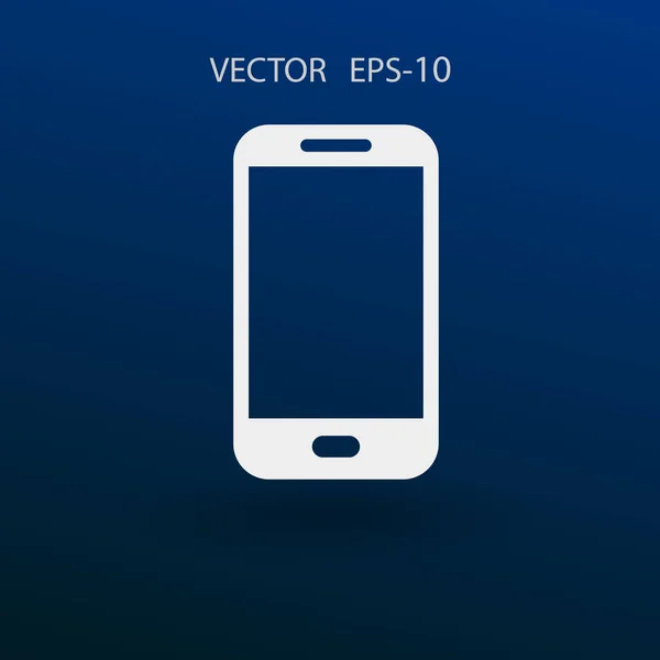 Плоская иконка смартфона. векторная иллюстрация — стоковый вектор