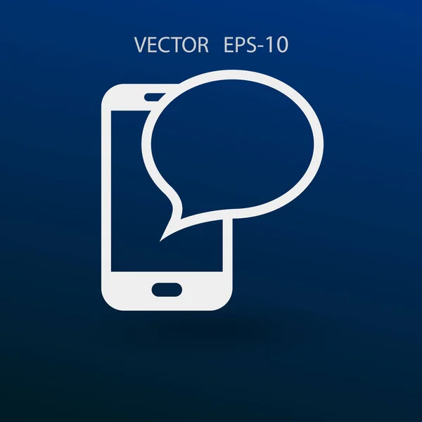 Sms-Symbol. Vektorillustration — Stockvektor