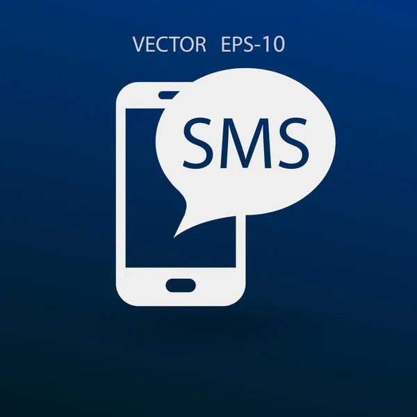 Pictogram SMS. vectorillustratie — Stockvector