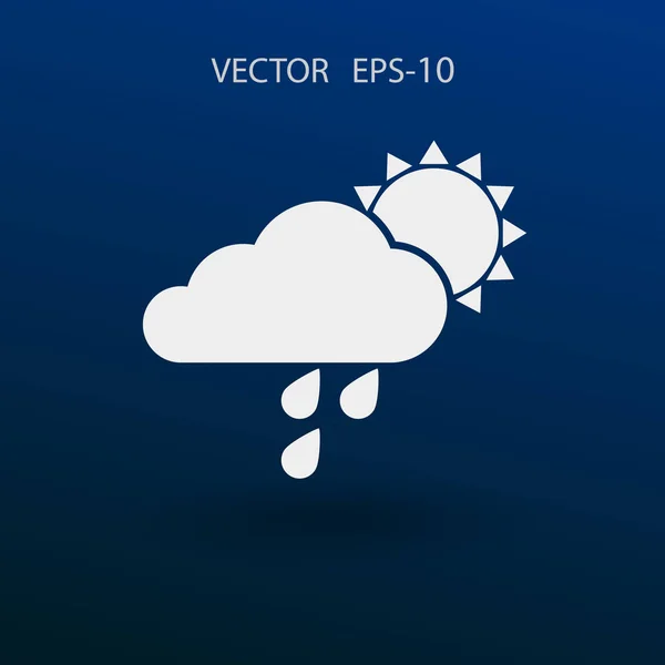 Икона погоды. векторная иллюстрация — стоковый вектор