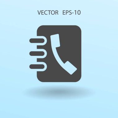 Düz simge rehber kitap. vektör çizim