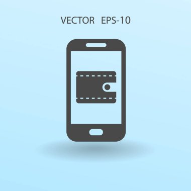 İnternet alışveriş simgesi. vektör illüstrasyonu