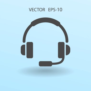 Düz simgesi desteği. vektör çizim