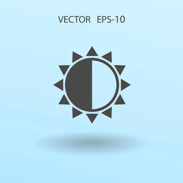 Helligkeitssymbol. Vektorillustration — Stockvektor