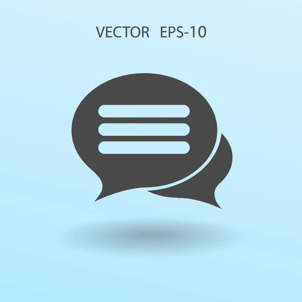 Chatting icon. vector illustration — Stock Vector