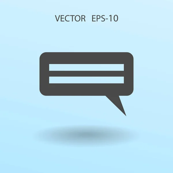 Flache Ikone einer Kommunikation. Vektorillustration — Stockvektor