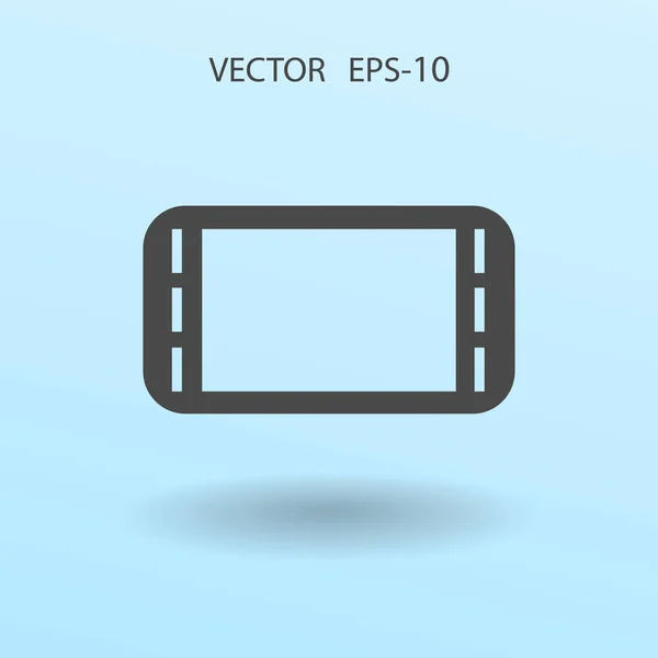 Icono plano de gamepad. ilustración vectorial — Archivo Imágenes Vectoriales