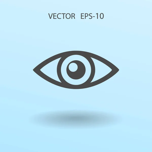 Icono plano de supervisión. ilustración vectorial — Vector de stock