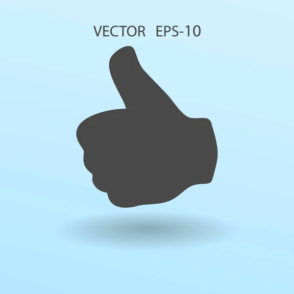 Icono plano de ok. vector ilustración — Vector de stock