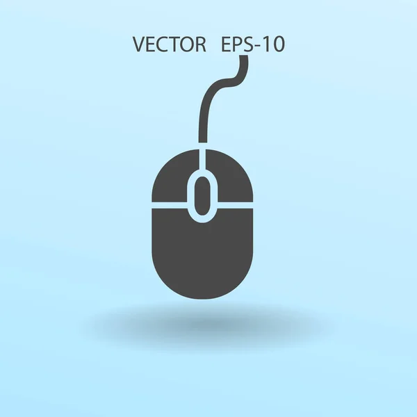 Lapos ikonra az egér. vektoros illusztráció — Stock Vector